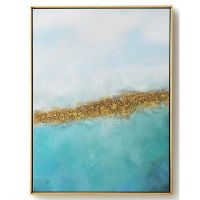 Wholesale Modern 3D Canvas Wall Art CAFA5162 Abstract Gold Foil Oil Paintings For Home Decoration