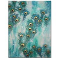 handpainted UACA6160 modern peacock feather oil paintings