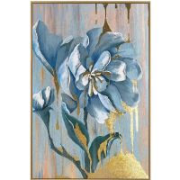 Wholesale Modern Golden Leaf Flower Oil Paintings CAFA5097 Canvas Wall Art Paintings