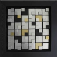 Wholesale Modern 3D Shadow Box UASB1125 Wood  Square Artwork